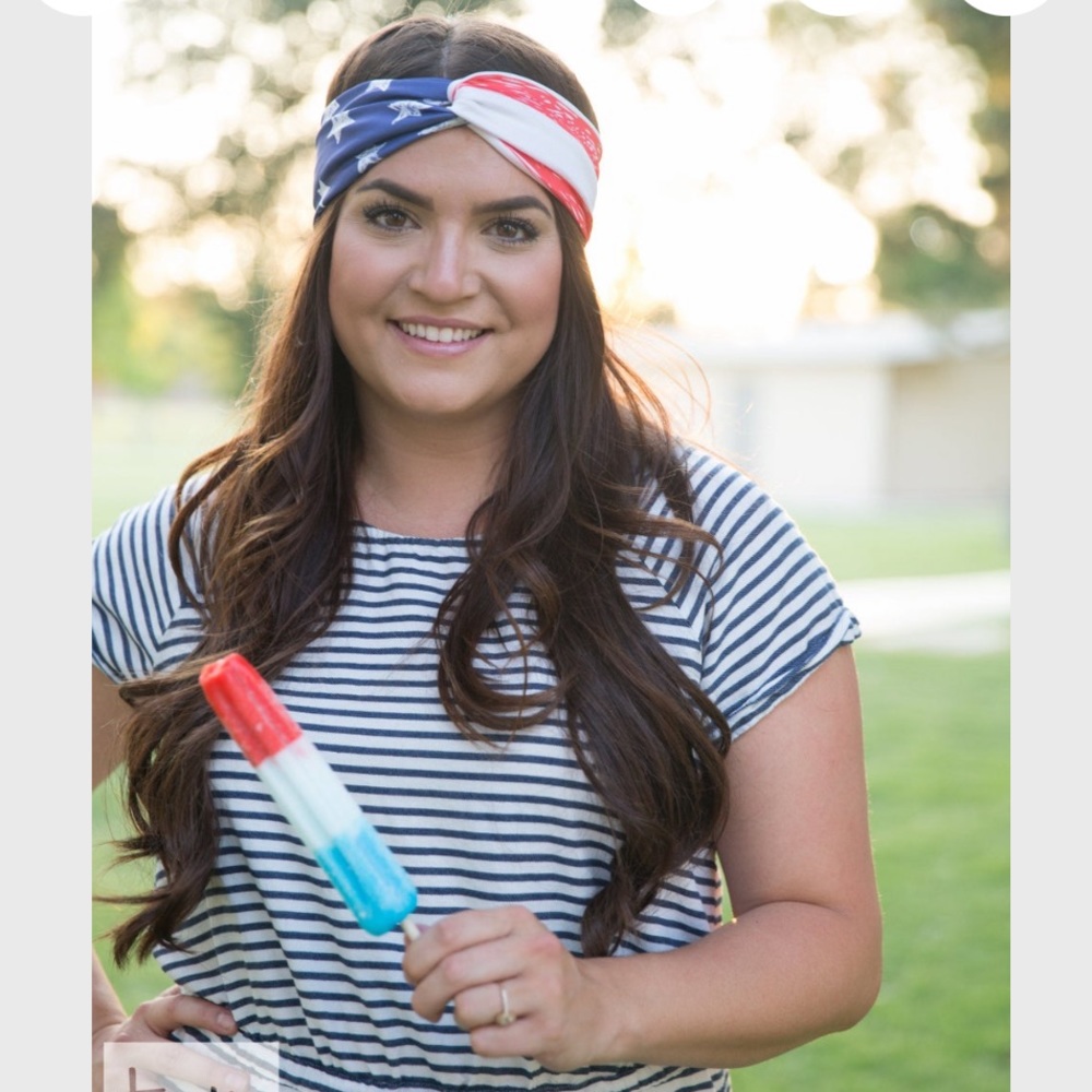 USA American Headband two ways